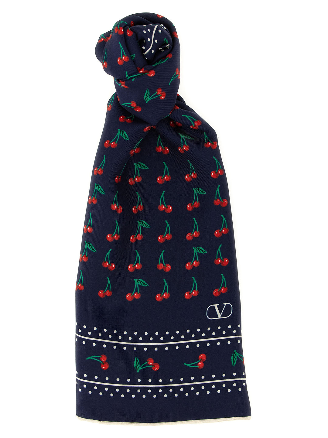 Valentino Garavani Cherryfic Scarves and Foulards - Blue | d5adb62d1e34df12adbd19f8746ec1fe4604c2a5