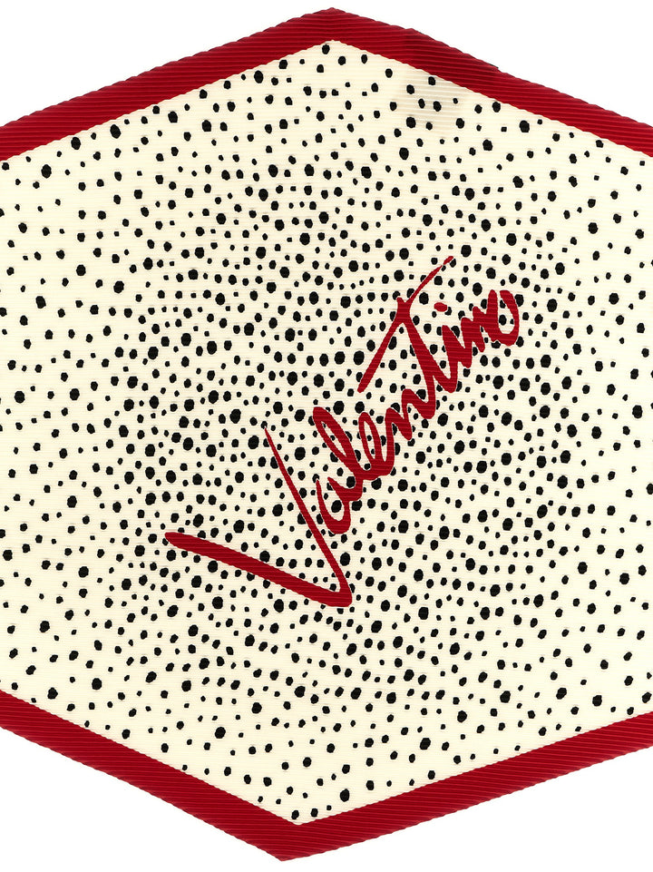 Valentino Garavani Little Star Starry Scarves and Foulards - White/Black | b1f4975076269fc243cbedb835d99483cfa27582