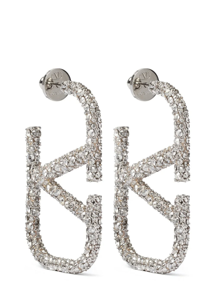 Valentino Garavani Valentino Garavani Vlogo Signature Earrings Jewelry - Silver | 4e103632ae042d8a73f851ffbd39b629e6517908