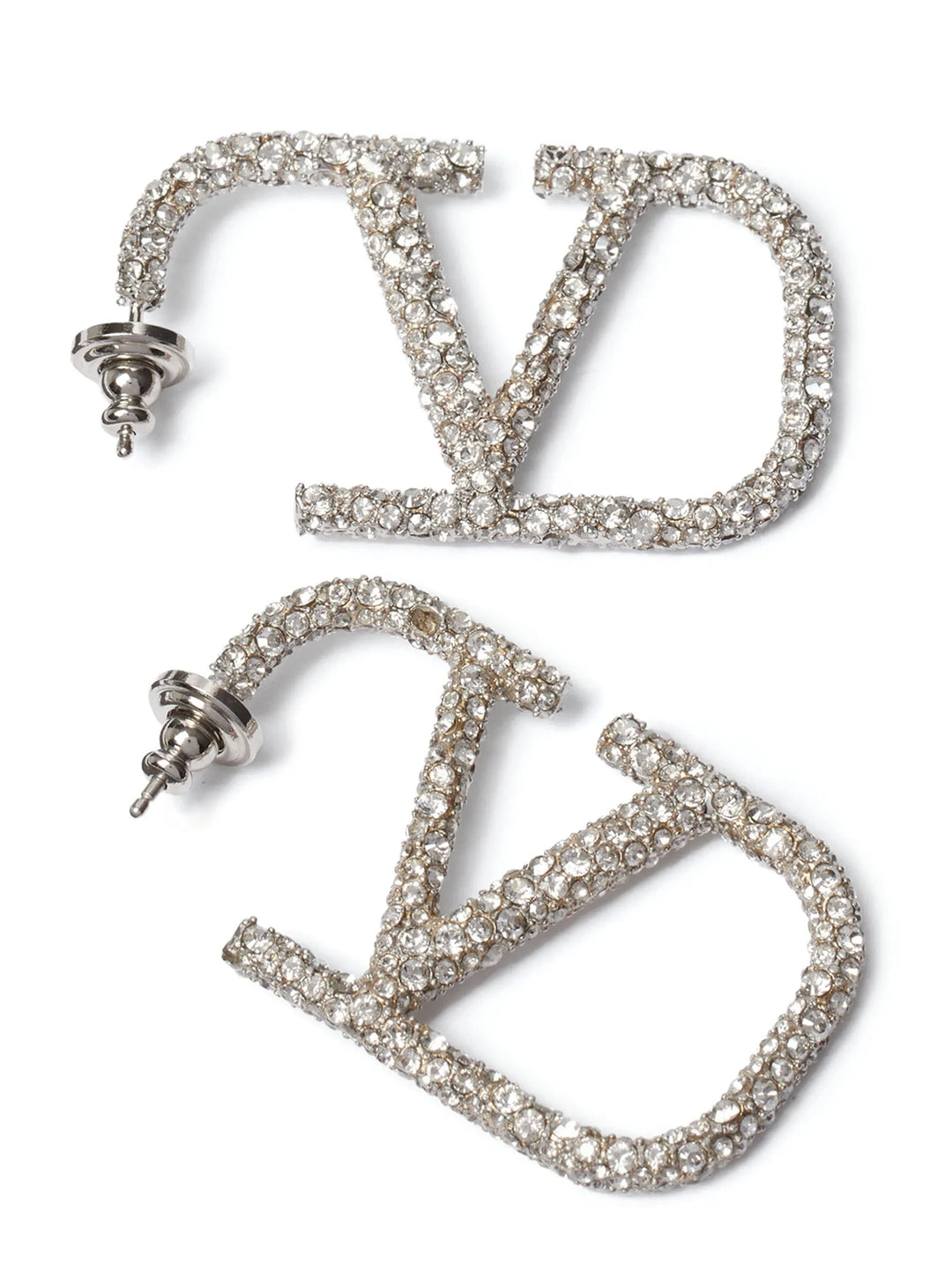 Valentino Garavani Valentino Garavani Vlogo Signature Earrings Jewelry - Silver | 467cb5f832053df70ac5f3487be9cbc0c6f23546