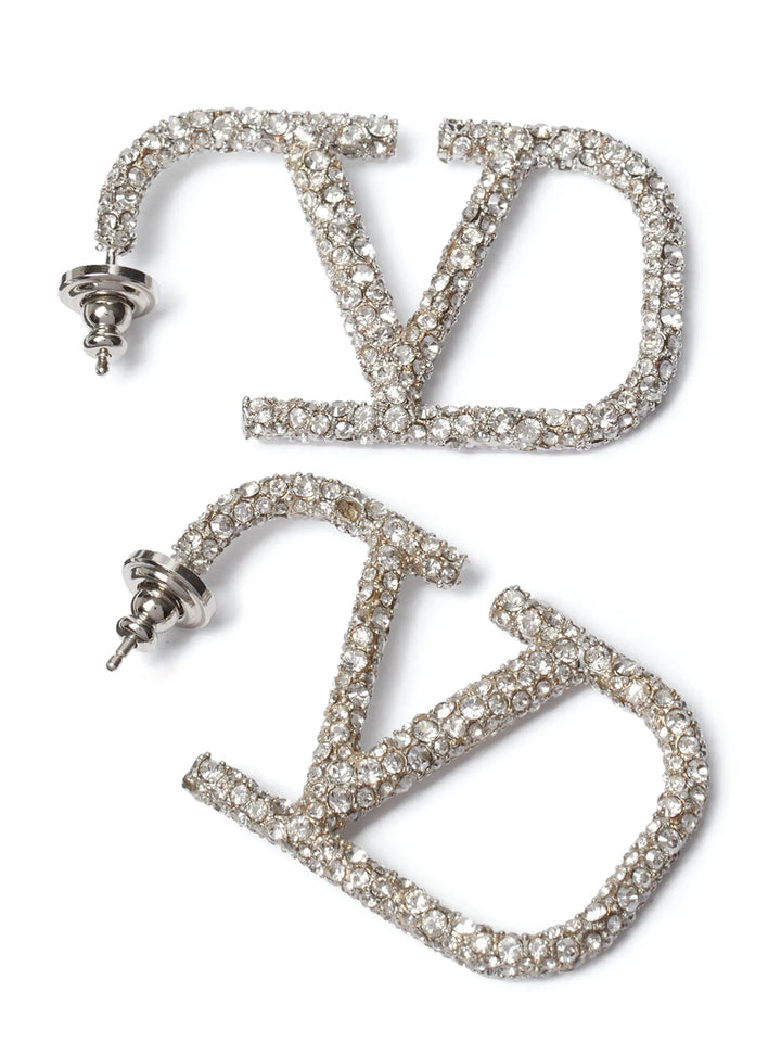Valentino Garavani Valentino Garavani Vlogo Signature Earrings Jewelry - Silver | 467cb5f832053df70ac5f3487be9cbc0c6f23546