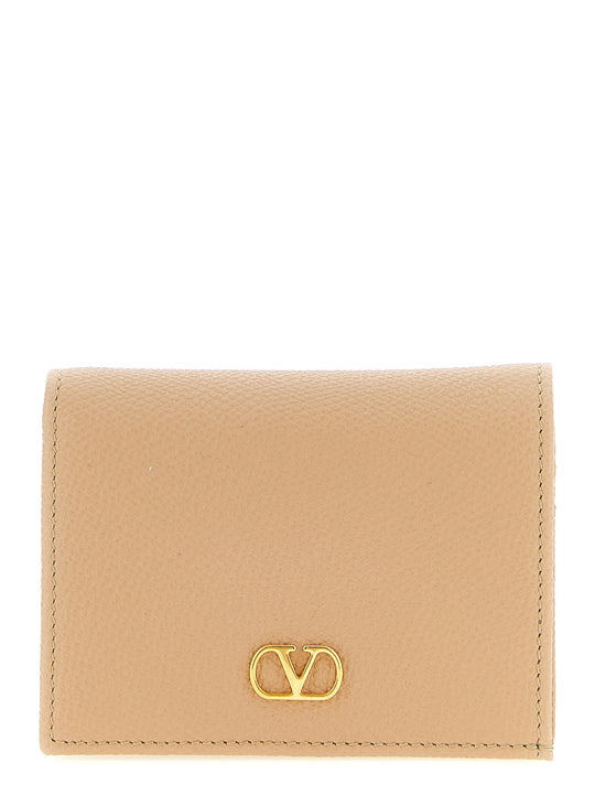Valentino Garavani Vlogo Signature Wallet Wallets And Card Holders Pink