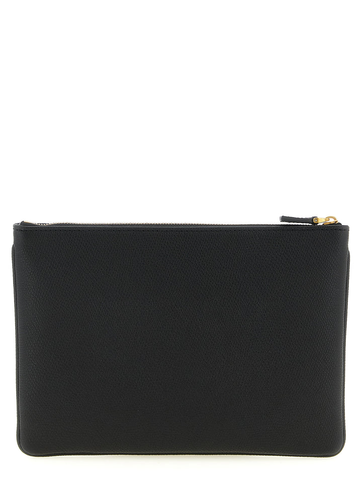 Valentino Garavani Valentino Garavani Vlogo Medium  Bag Clutch - Black | 514da2f7ed58b9de3b7c4daed10885e4ce65c875