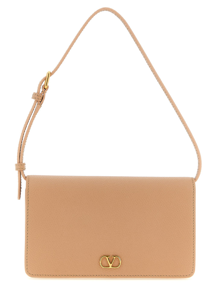 Valentino Garavani Valentino Garavani Vlogo Signature Shoulder Bag Shoulder Bags - Pink | 321bc8ac9384d171592fc9338de7f09364c828a5