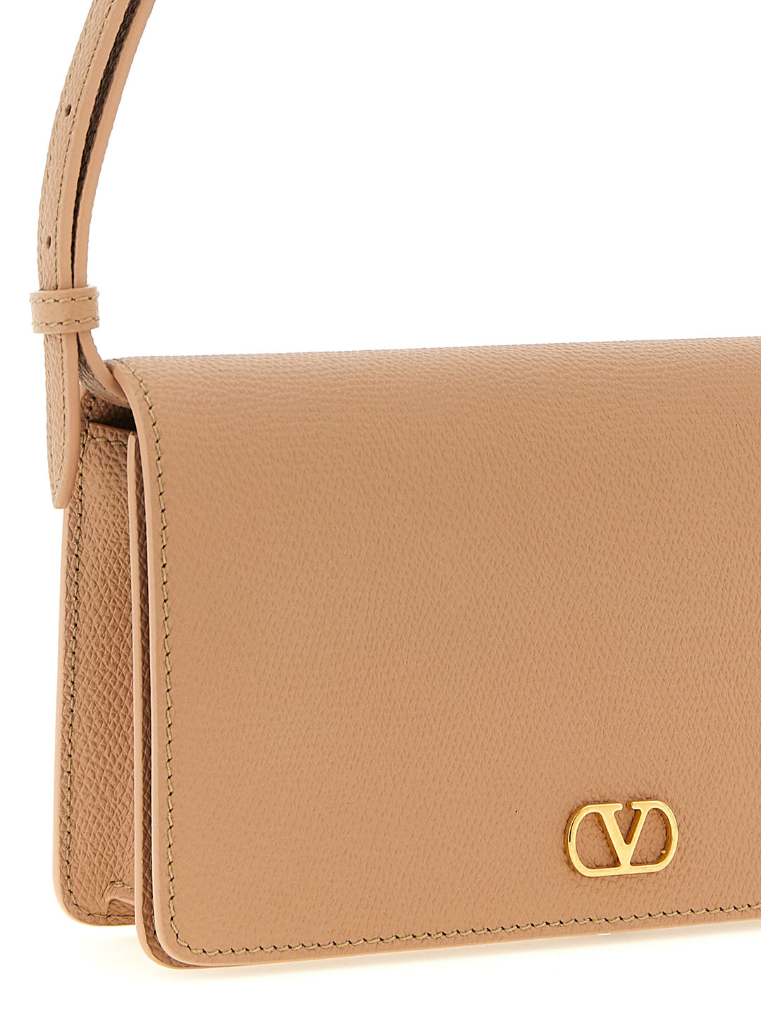 Valentino Garavani Valentino Garavani Vlogo Signature Shoulder Bag Shoulder Bags - Pink | f04a21db008d93ebde1a913f8478ade27724514e