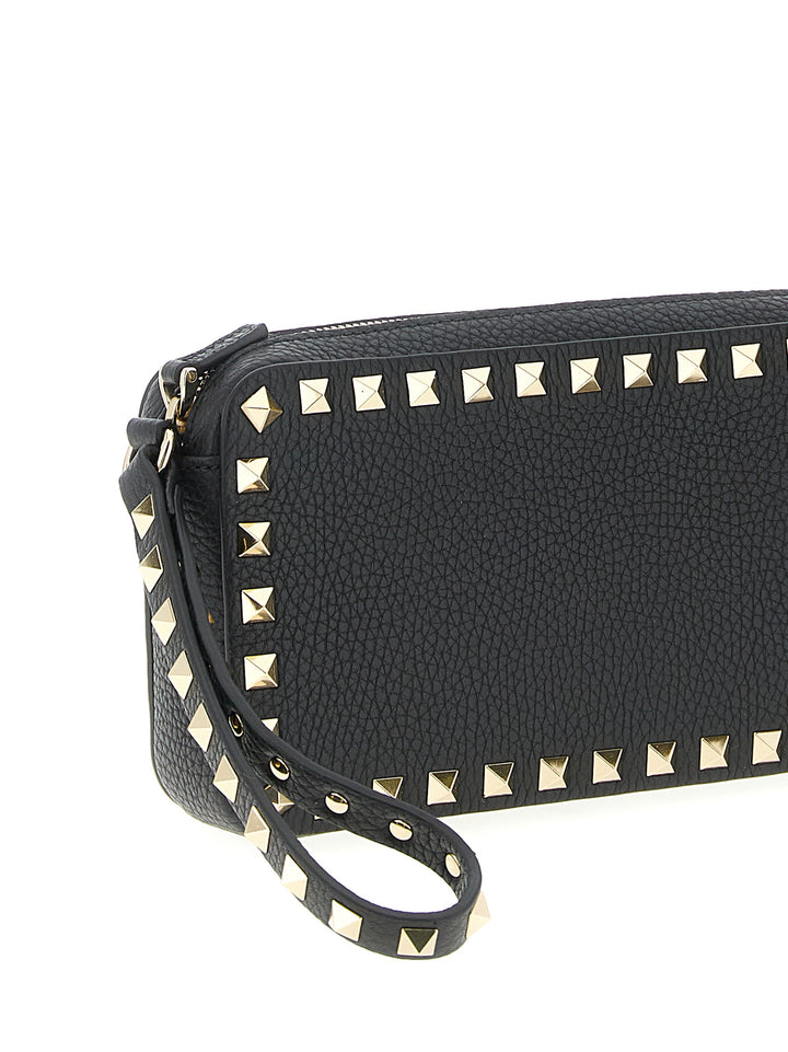 Valentino Garavani Rockstud Clutch - Black | 52879e0f5e3334d7437fc751d86d429a7738cbfb