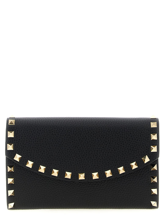 Rockstud Wallets And Card Holders Black