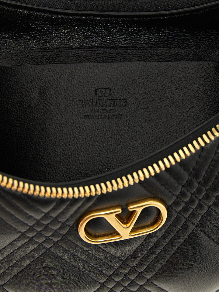 Valentino Garavani Quiltie 67 Shoulder Bags - Black | 86940ea1e646726d0b8d9dab29ab83a20d909344