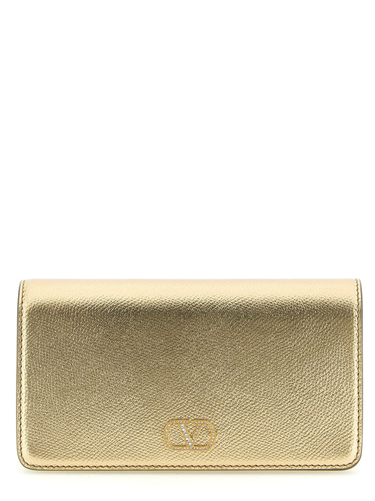 Vlogo Signature Crossbody Bags Gold