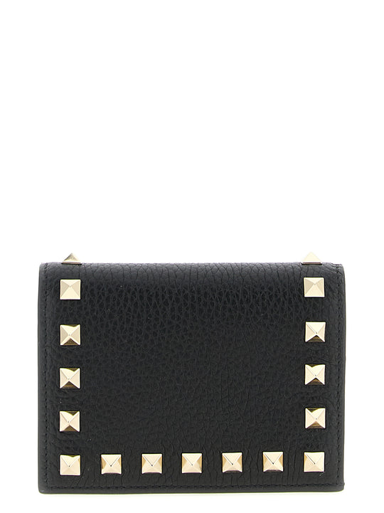 Rockstud Wallets And Card Holders Black