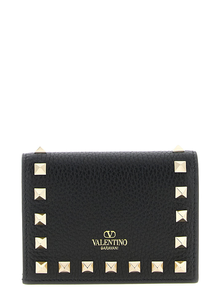 Valentino Garavani Rockstud Wallets and Card Holders - Black | 93123deeb74fc53a39375ca137cd899cbb826431