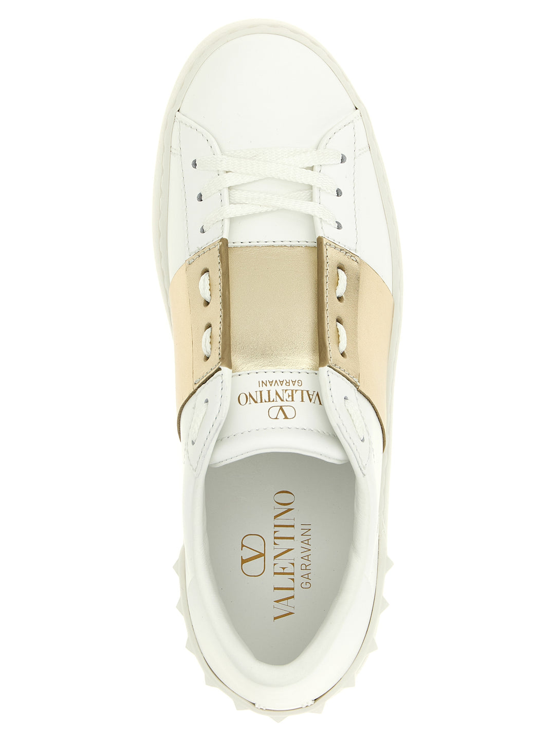 Valentino Garavani Open Sneakers - Gold | 7d26be625ce4af7b39e8dffcdd0003f7261c61d9
