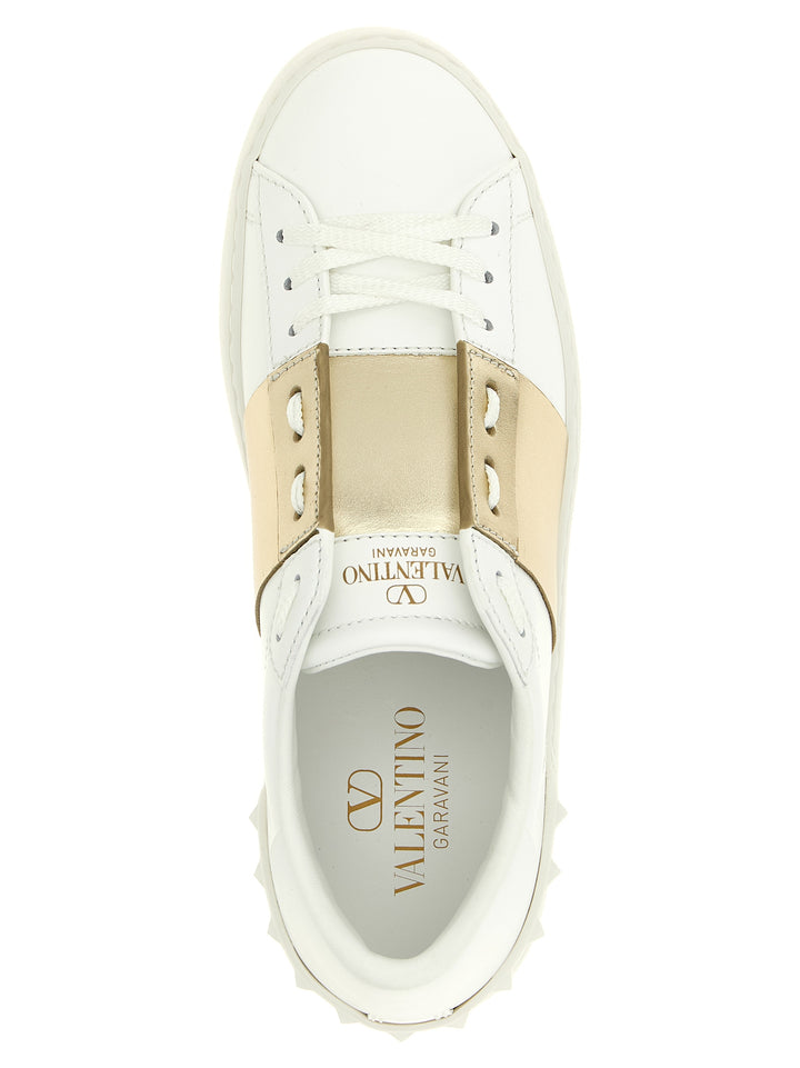 Valentino Garavani Open Sneakers - Gold | 7d26be625ce4af7b39e8dffcdd0003f7261c61d9