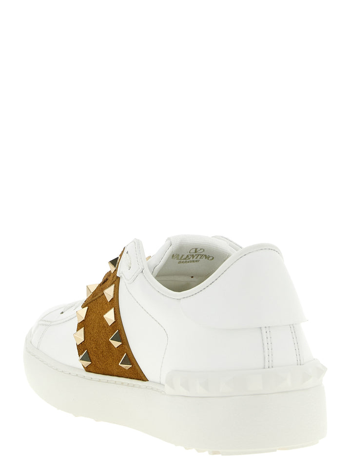 Valentino Garavani Rockstud Untitled Sneakers - Brown | 0c8dc1e13906f10bcd39b9b0de24fb7acfde076d