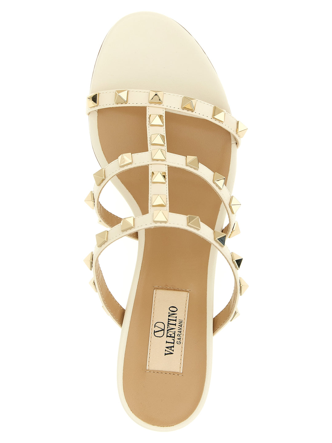 Valentino Garavani Rockstud Sandals - White | fc77ed4aeda44be47461d3bcec5069529c0e28c0