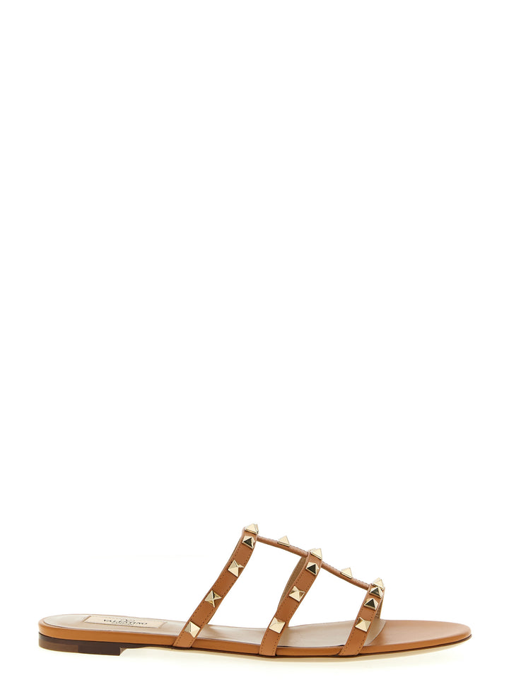 Valentino Garavani Rockstud Sandals - Beige | 501798e5788fa6e34811f9343245b138106db010