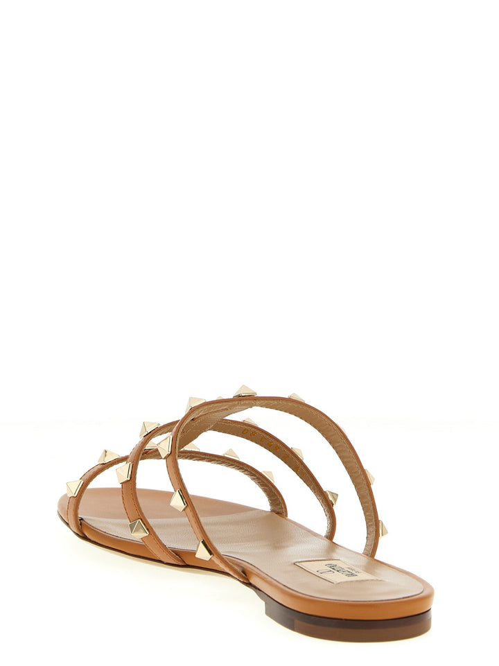 Valentino Garavani Rockstud Sandals - Beige | 681075dc103d0a7ff8929c6b9fe4fbe510e549a8