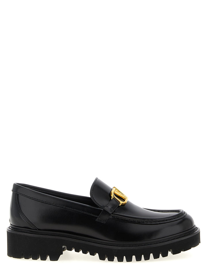 Valentino Garavani Vlogo Signature Loafers - Black | 1536682121d6c677826a366e864333de7e240bb3