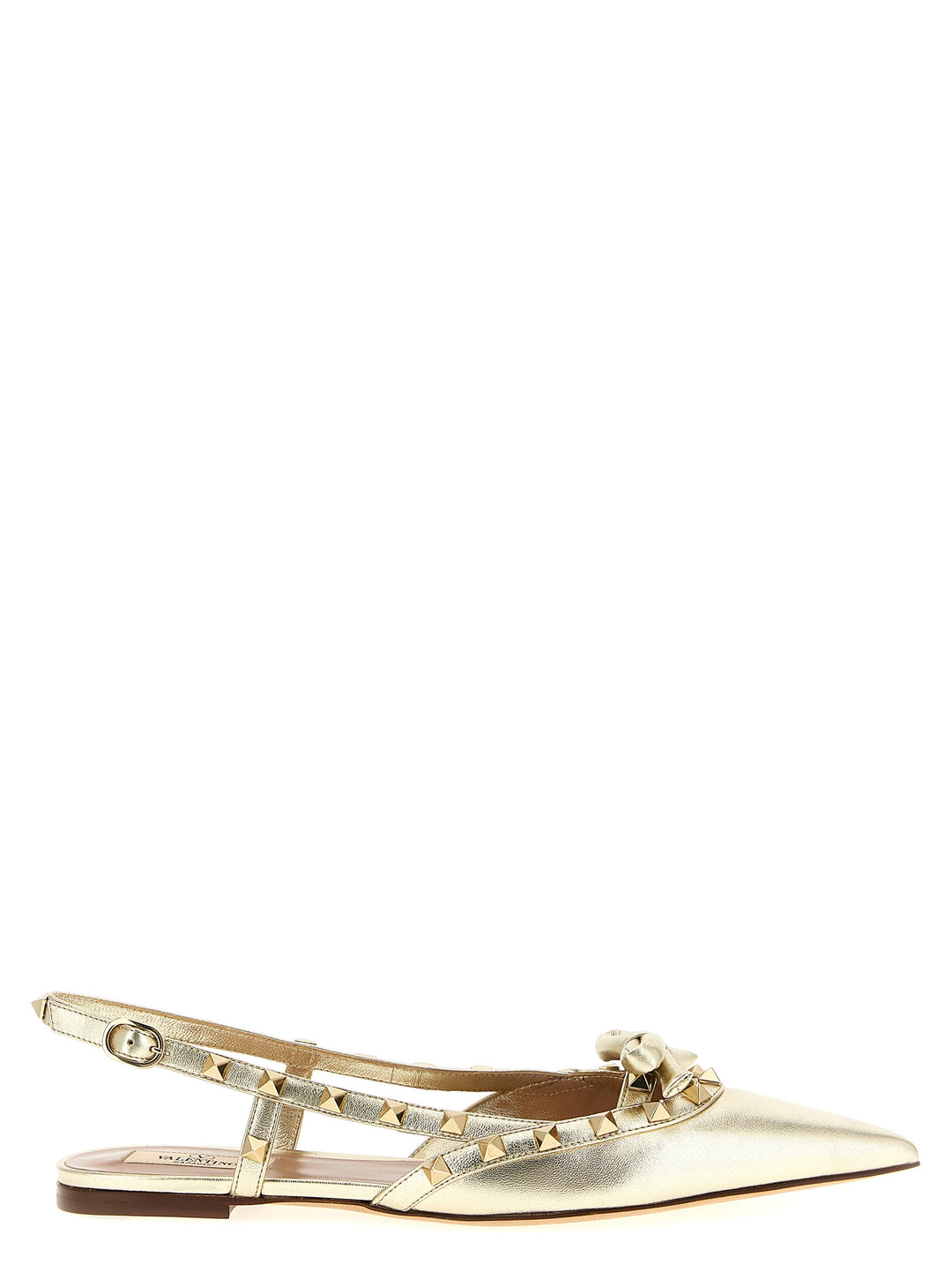 Valentino Garavani Rockstud Flat shoes - Gold | 33e6fae92f66a7abbf29d03c3d37ba51ce94c3c4