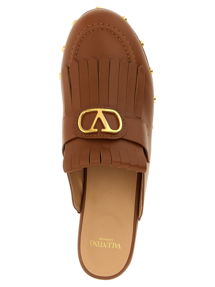 Valentino Garavani Vlogo Signature Pumps - Brown | fc4d6e64aa3b1936a6c9dd9da1dc7fd4fd0b69a3