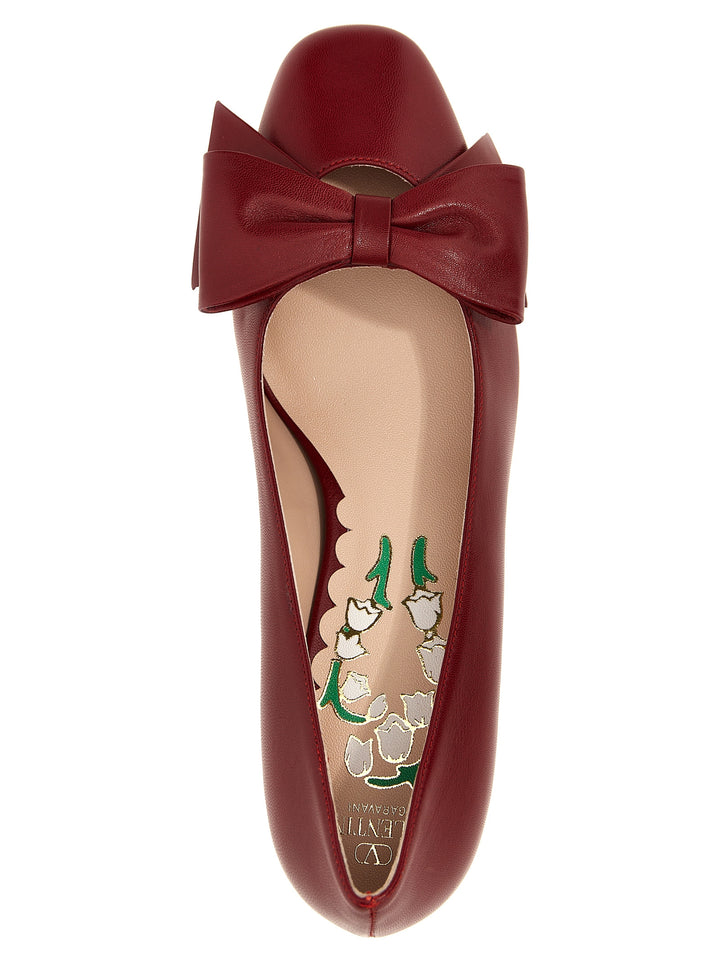Valentino Garavani Bowow Pumps - Red | a4c44b861467b3e795b51ae4679969f25caf976d