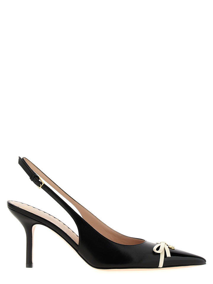 Valentino Garavani Vlogo Signature Pumps - White/Black | 99cd5cb344c7217b1496030a57221601977b6b26