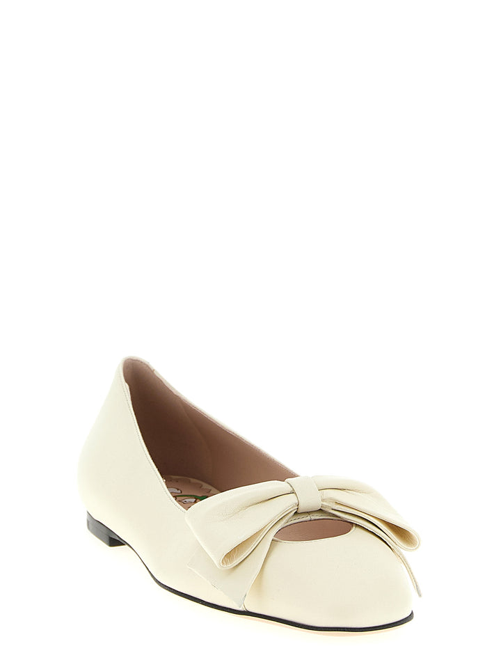 Valentino Garavani Bowow Flat shoes - White | ae44a16804a1089356a8312becaac5635e72475a