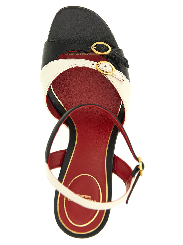 Valentino Garavani Crasher Sandals - White/Black | cbe792d3f2f715df79aeae1572f607e7fe1cd5af