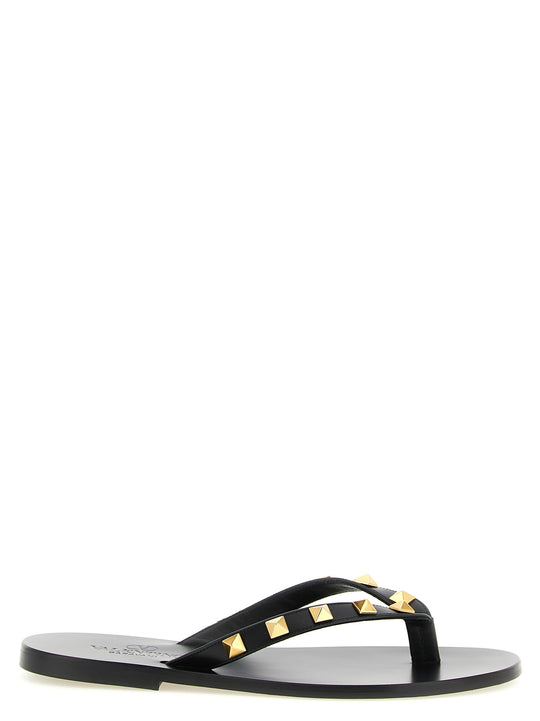 Rockstud Sandals Black