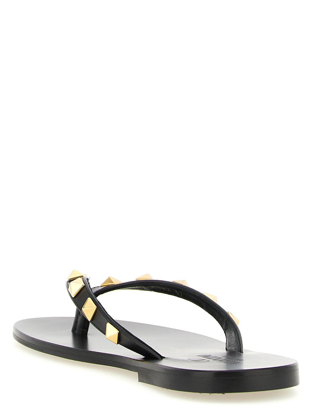 Valentino Garavani Rockstud Sandals - Black | 8575054f210fcc7319bf05a124ffed5f1b50e5da
