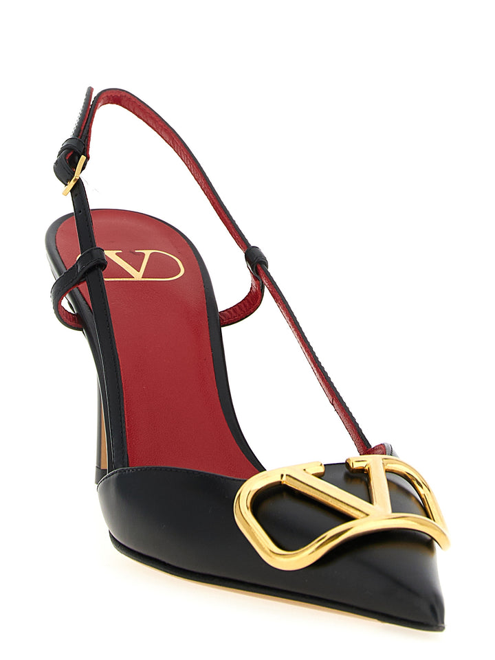 Valentino Garavani Vlogo Signature Pumps - Black | 31add497a16558117b442076c85fbed14cd075c6
