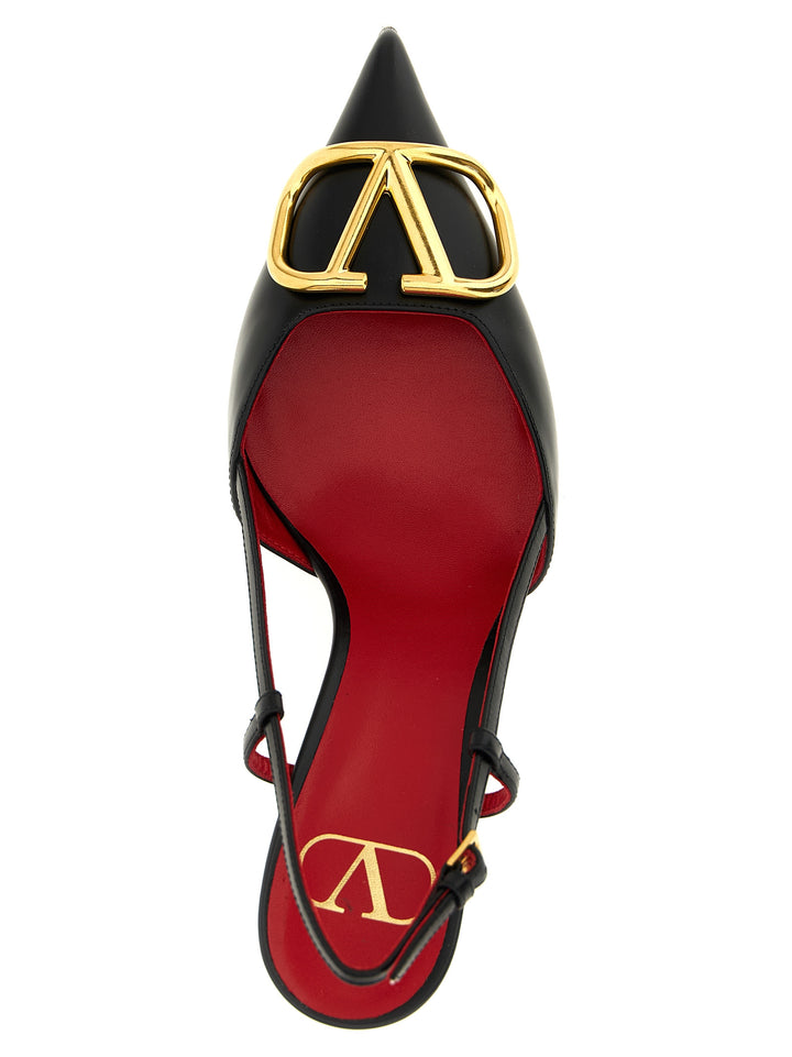 Valentino Garavani Vlogo Signature Pumps - Black | 7d14b18f01061ada4eedf5f7284287b235b6b139