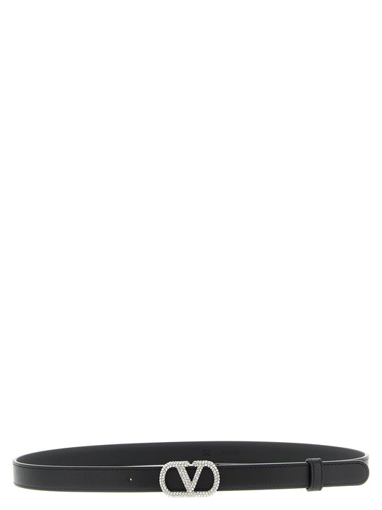 Valentino Garavani Vlogo Signature Belt Belts Black