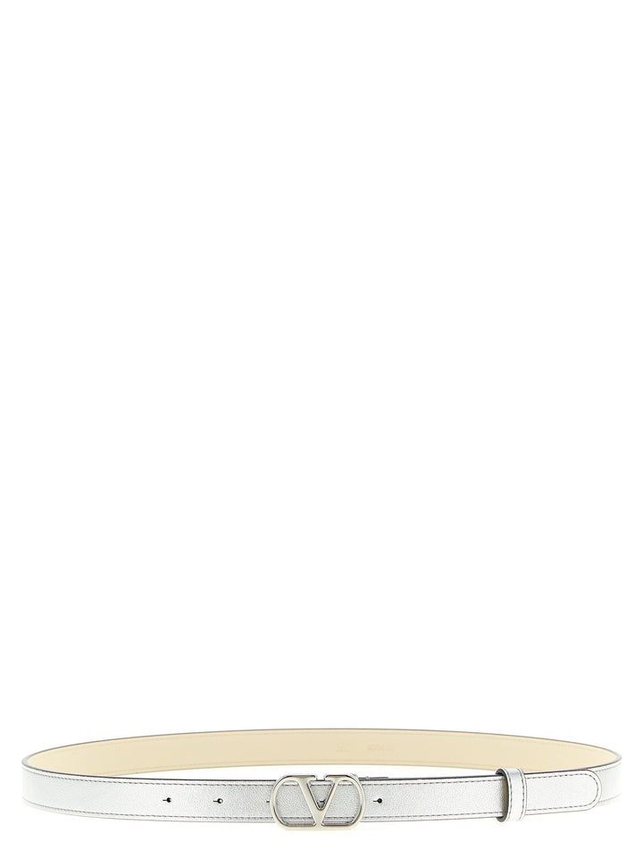 Valentino Garavani Vlogo Belts - Silver | 5f23a1be3daf78eb576aa53f7d3b19fa70d416ba