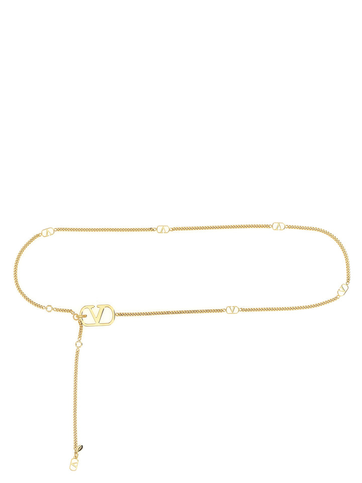 Valentino Garavani Vlogo Signature Belts - Gold | f894e266081a6a07463e543393529fbcf1d694d1