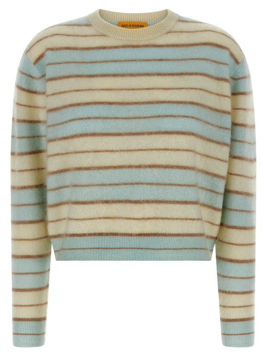 Grizzly Stripe Crew Sweaters And Cardigans Multicolor