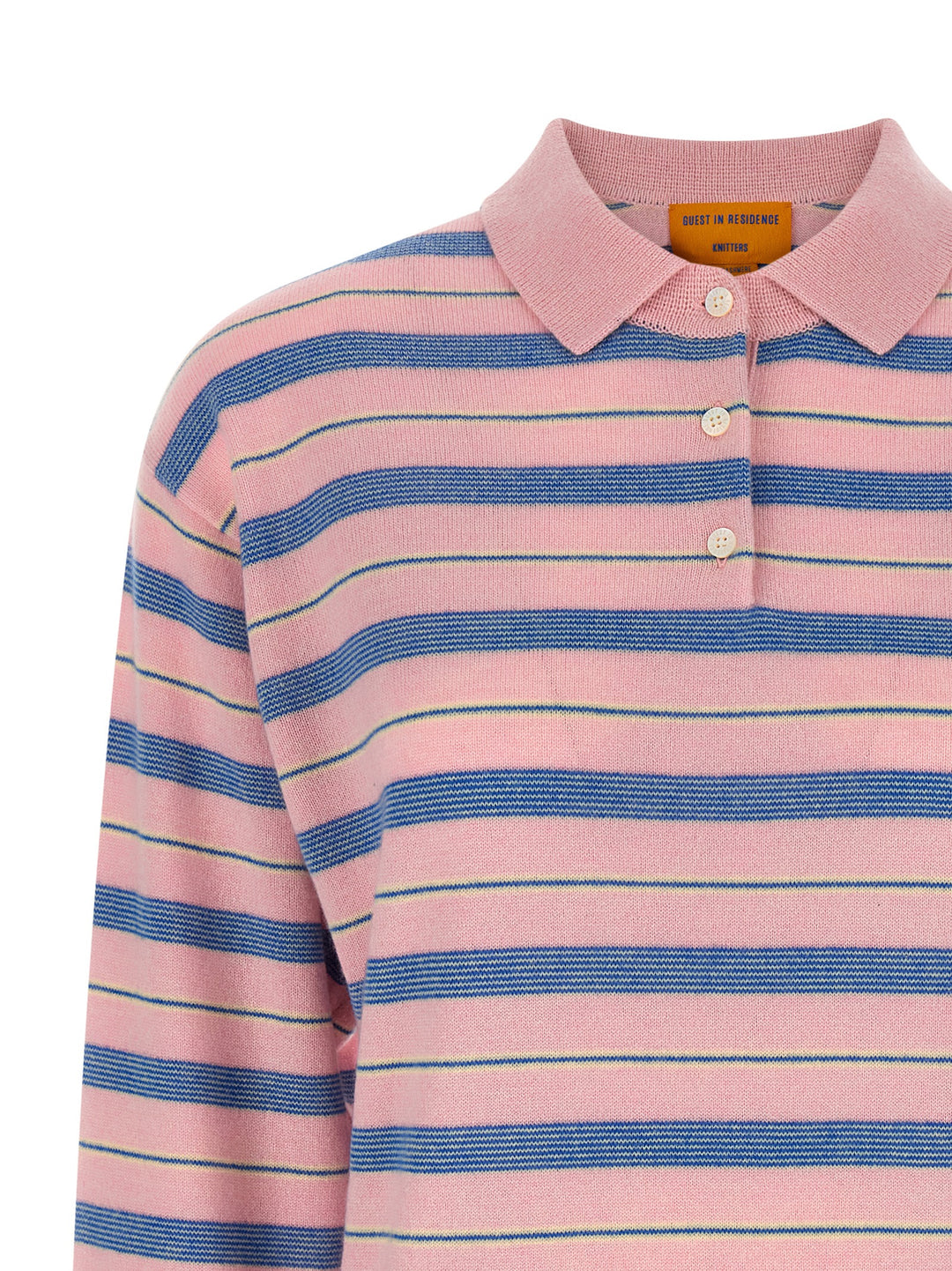 Guest In Residence Collegiate Stripe Polo Sweaters and Cardigans - Multicolor | d9afad5df897e5f5d33dddceafe6f72c8ef1b0e0