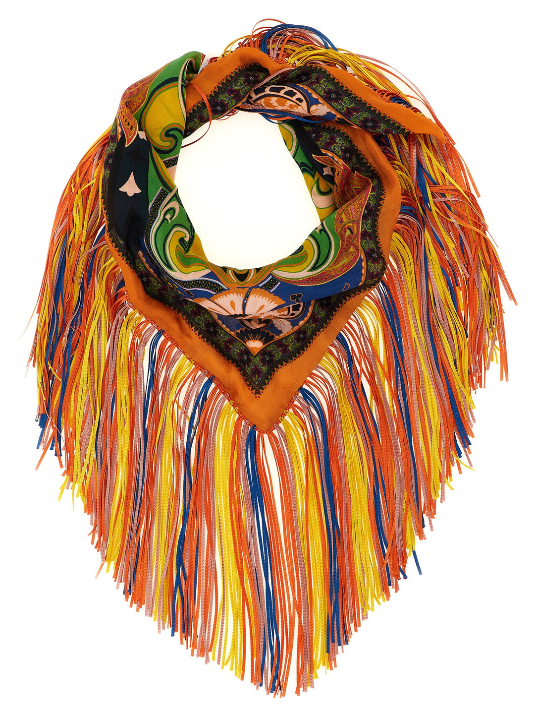 Etro Fringed Scarf Scarves and Foulards - Multicolor | 3e2951e36a653fa7415c143a147fc50ebcdc9983