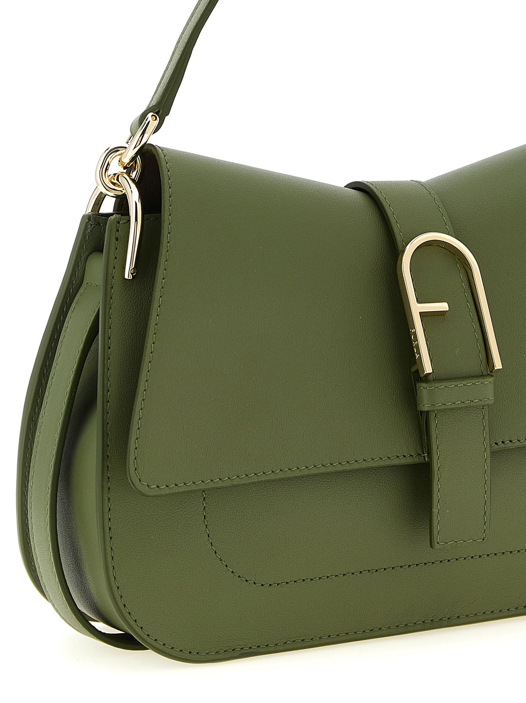 Furla Flow M Shoulder Bags - Green | 8d116c969fc0339558ff48bbc9b8092a1ee08c28
