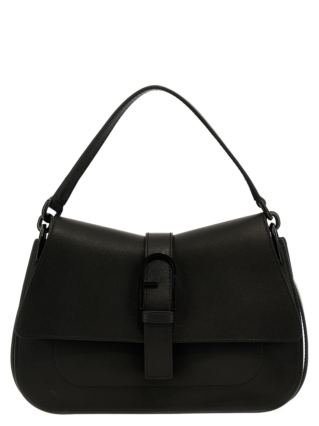 Furla Flow M Shoulder Bags - Black | d75137ddb6dd52dc0737a88b9616581efab43fd7