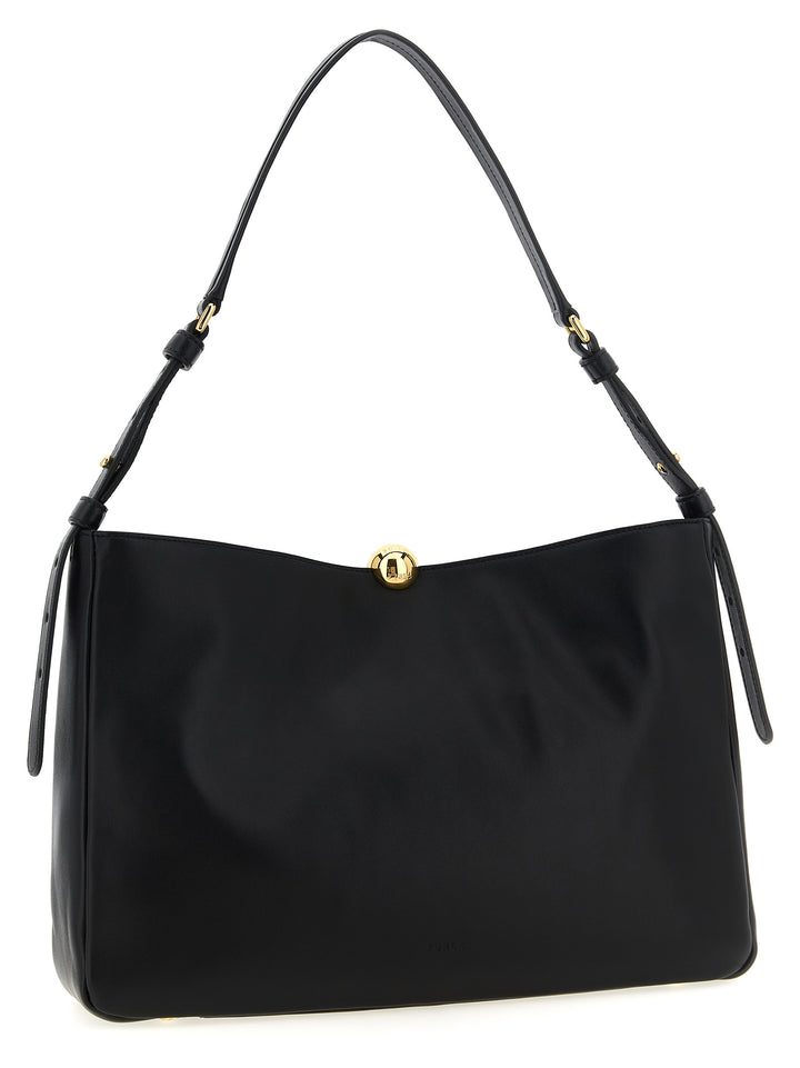 Furla Furla Sfera Soft Shoulder Bags - Black | 07fcf7c33fb640d954f07b478efa1d0eb547f4e4