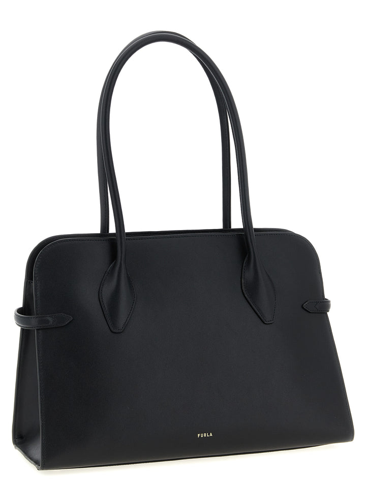 Furla Furla Goccia Dome L Shoulder Bags - Black | 2fb0b3a860b15b4456aa29f292da70721455d3bb