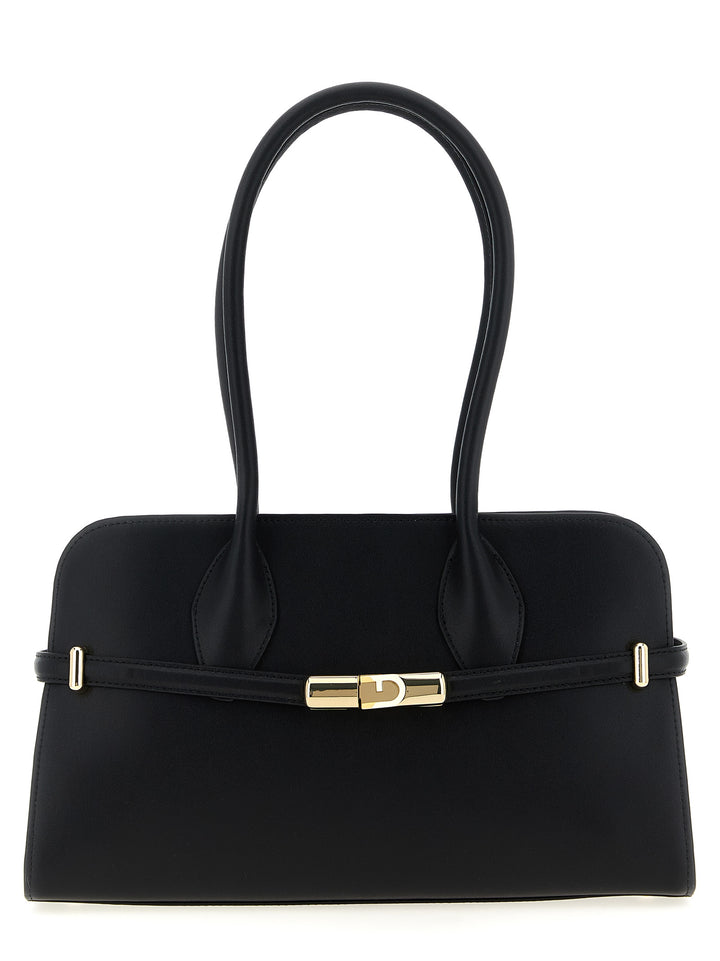 Furla Furla Goccia Dome M Shoulder Bags - Black | d502149b074ead52c923a15f4abce2900a5833f9
