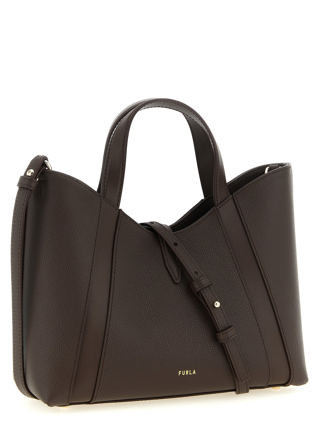 Furla Furla Goccia S Tote Bag - Brown | 2eeb45f55d2d5473ea467033bbf653514d126f9a