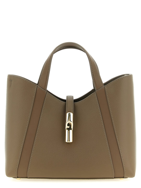 Furla Goccia S Tote Bag Gray