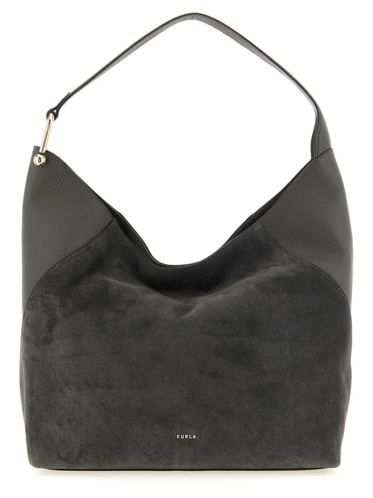 Furla Lara Shoulder Bags Gray