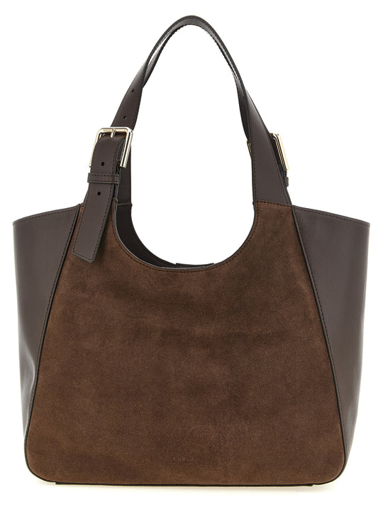 Furla Dora M Tote Bag Brown