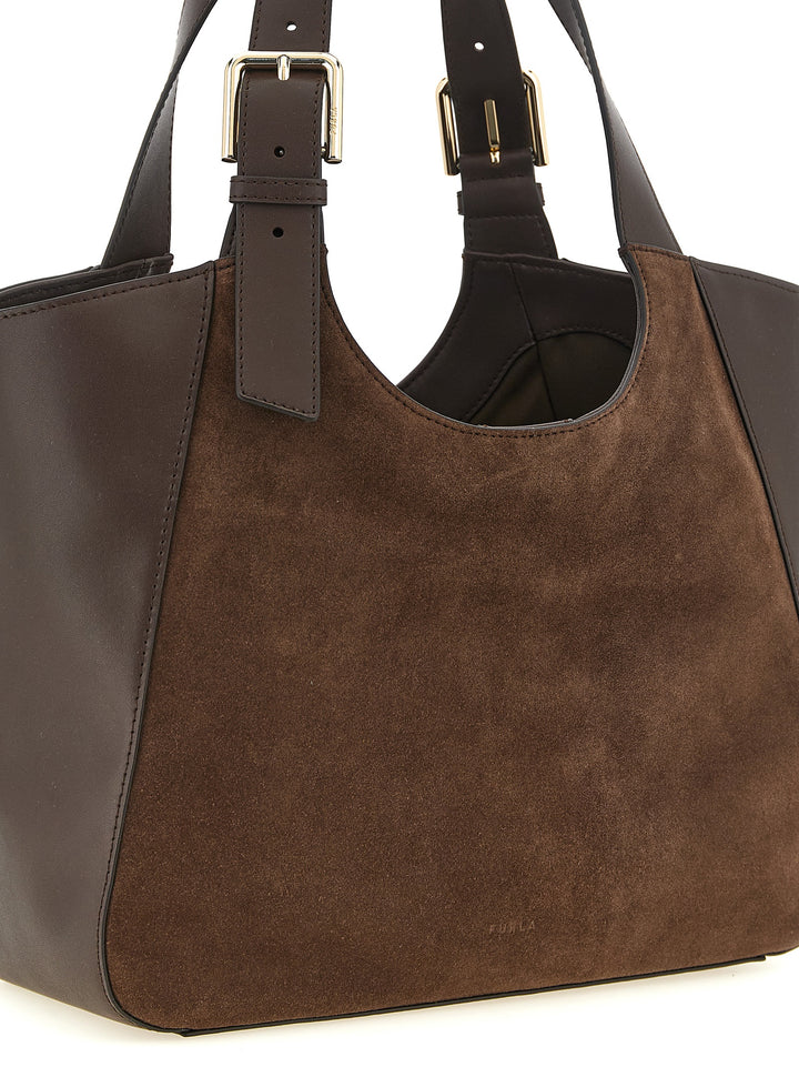 Furla Furla Dora M Tote Bag - Brown | 8c6e95496ee5344dd0e8db5aabf410d56f09d02e