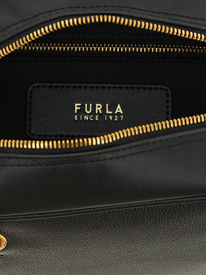 Furla Furla Poppy M Hand Bags - Black | 756467bd5e66561ef8e69ad07fd1e586de593dd2