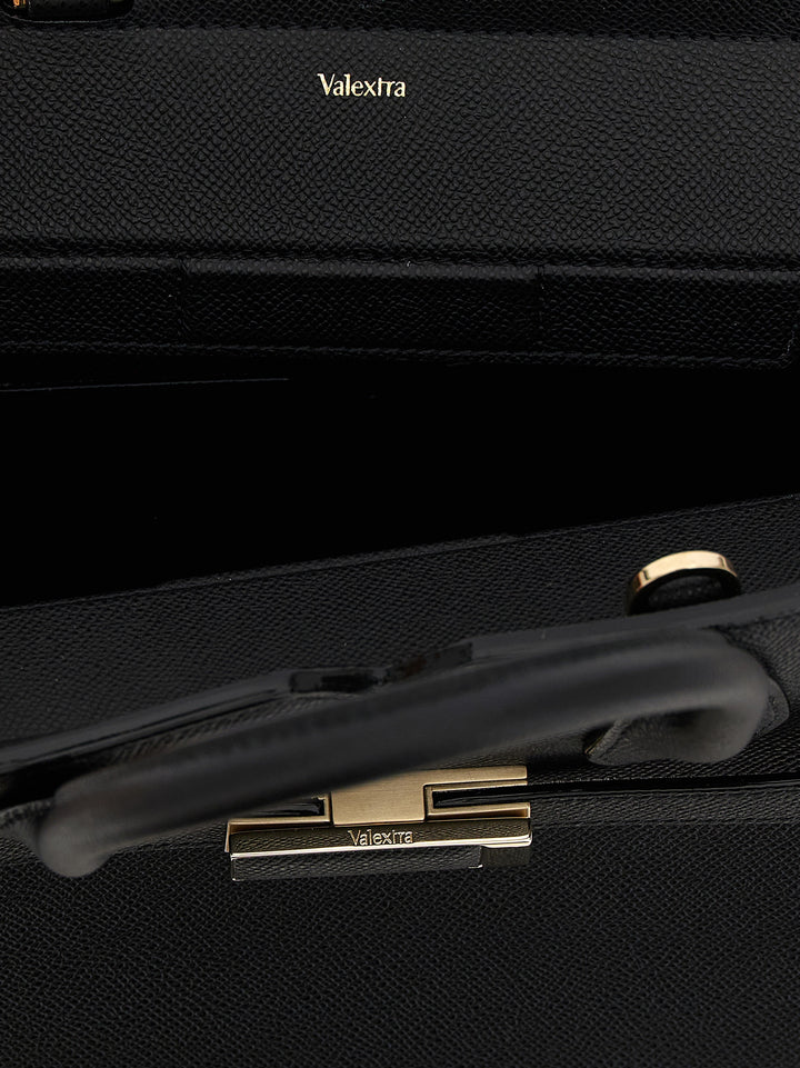 Valextra Milano Hand Bags - Black | 989423c16560f3e754952a372d0cb679cfad293f
